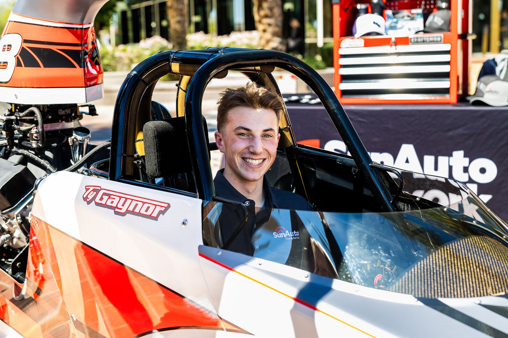 NHRA dragster action