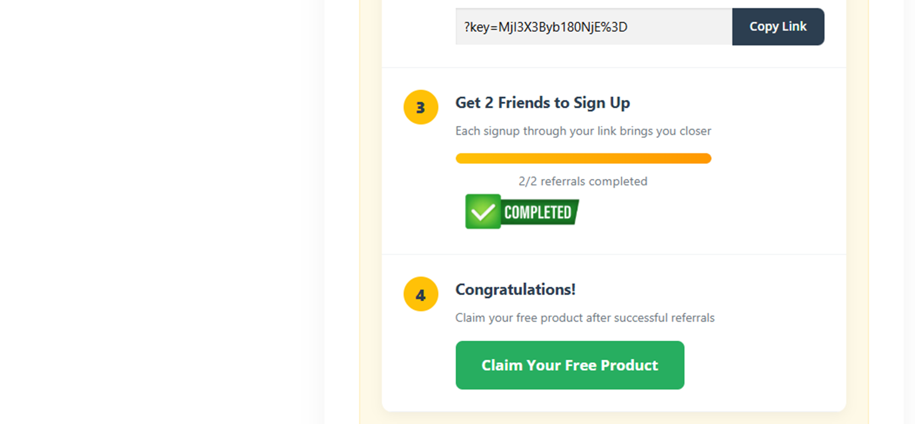 Step 3: Share your referral link with others