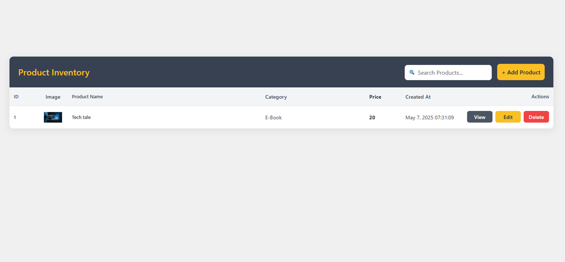 Dashboard navigation