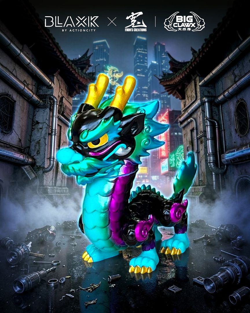 Dragonkid Cyber Punk glow in the dark BLAXK exclusive limited to 30 pieces