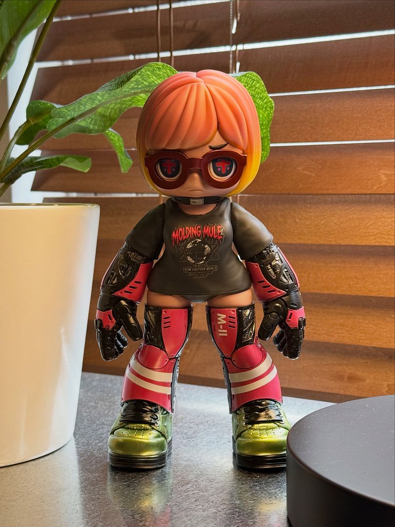 MACHINA painted prototype by sohei_hey with orange hair and mechanical limbs