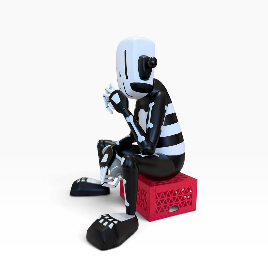 Alternate artist photo of The Thinker Bones edition by ChrisRWK and UVD Toys
