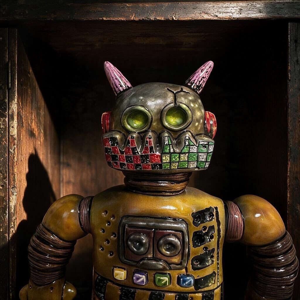 Alternate view of the weathered Rusty Killer Bucket PEACH custom