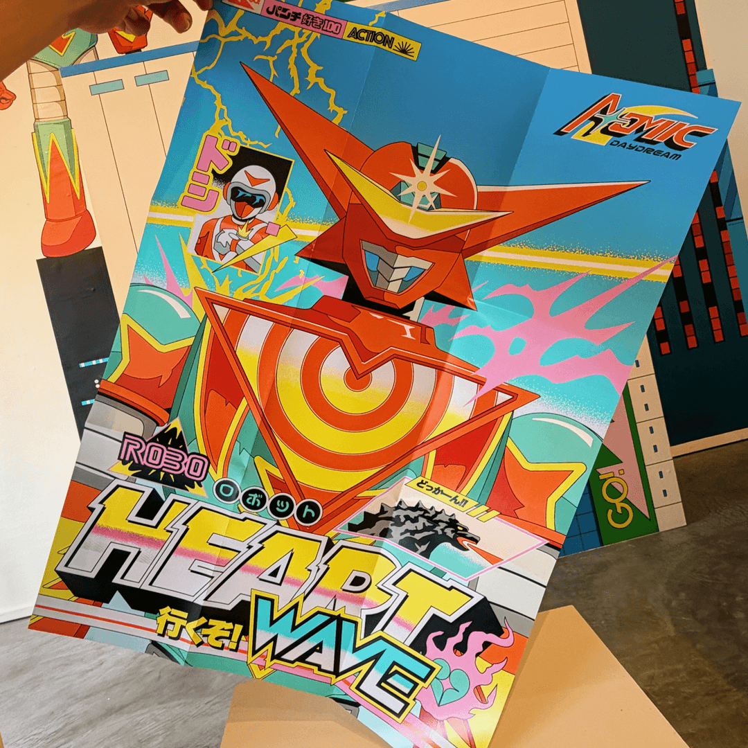 Heartwave Robo included A2 poster artwork