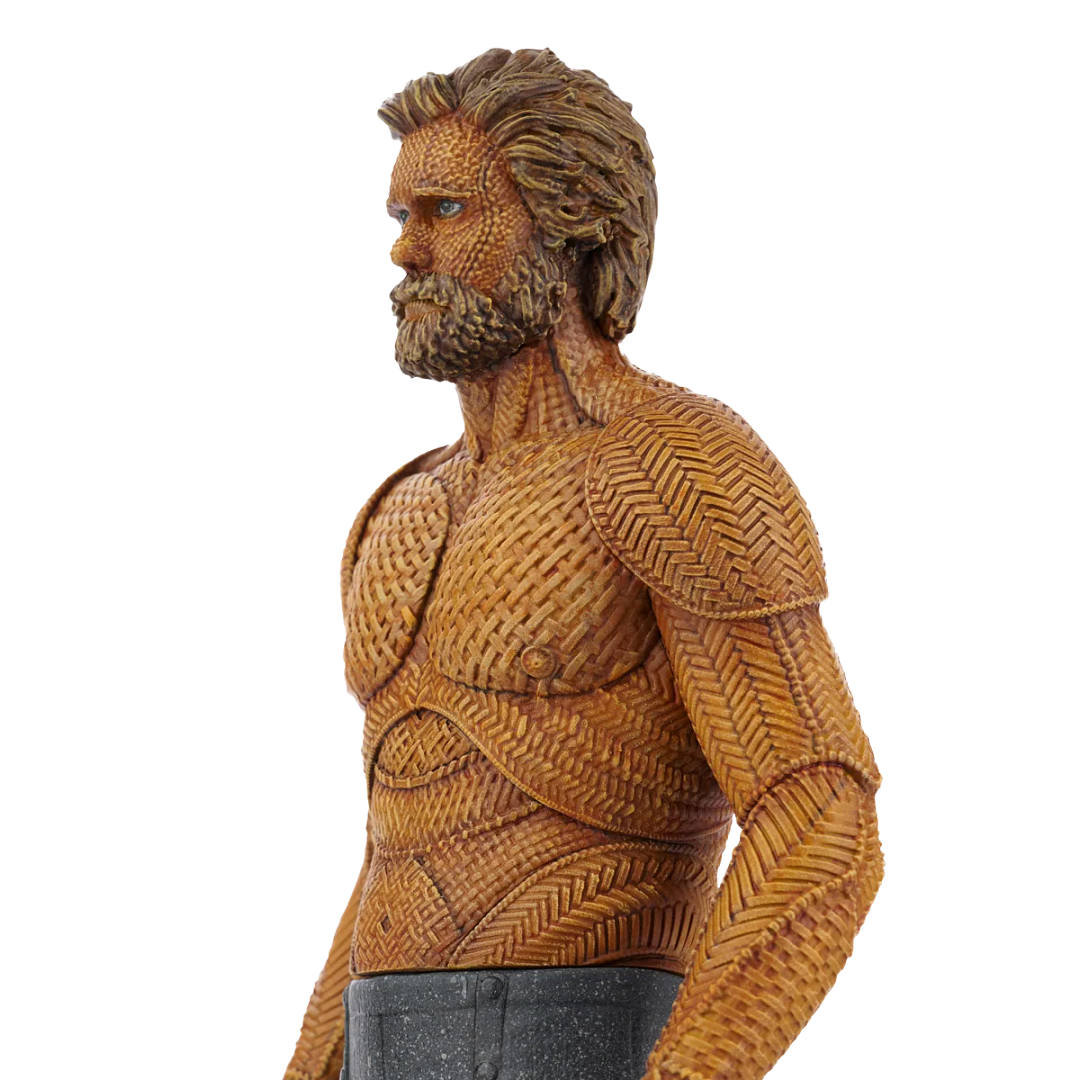 Close-up of the Wicker Husband resin figure prototype
