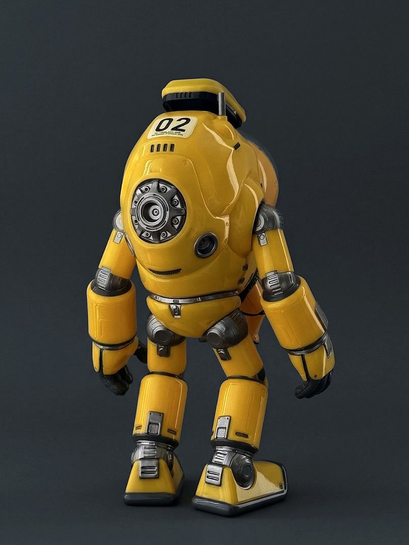BC-1 Industrial Yellow Returns… Molding Mule’s Baby Carrier Droid Levels Up!