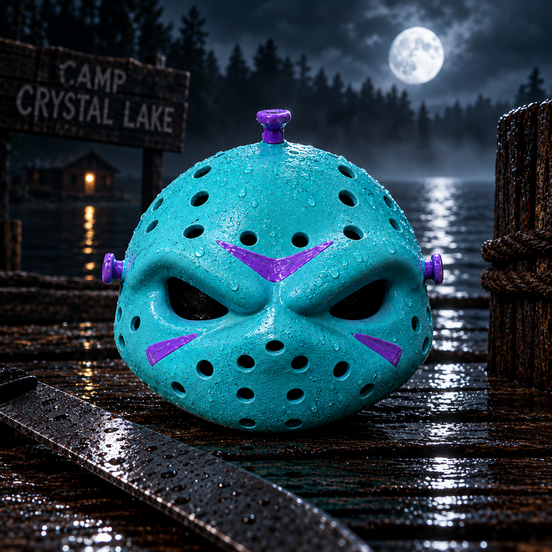 Lil Jay Vorhees Series 2 standard NES-inspired resin hockey mask by Playful Gorilla
