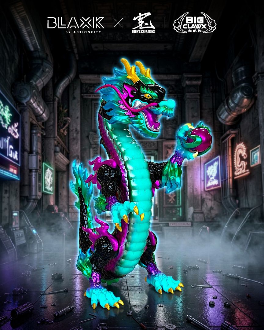 God CangLong Cyber Punk glow in the dark BLAXK exclusive limited to 15 pieces