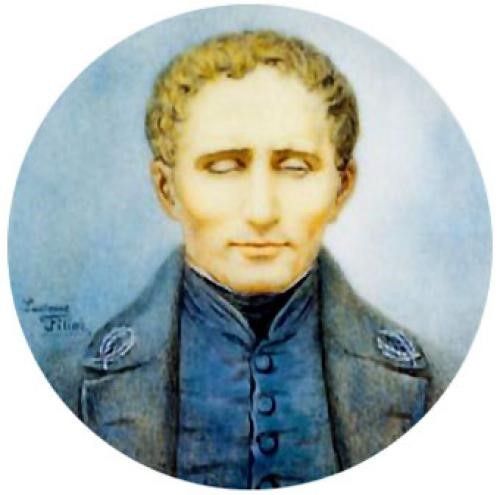 Portrettekening van Louis Braille