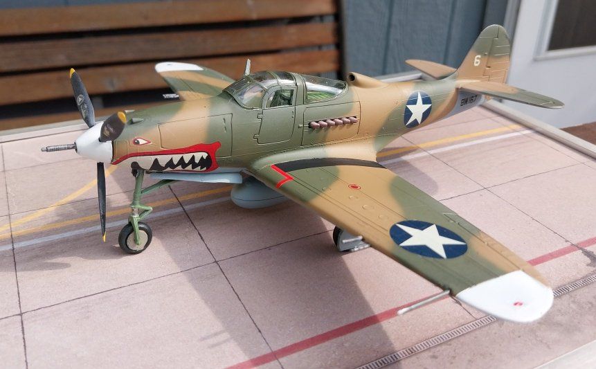 Monogram 1-48 P-39 Airacobra by Christopher Bishop, Facebook RED50