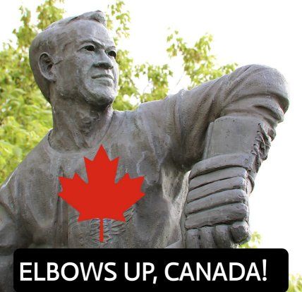 Elbows Up Canada RED5050
