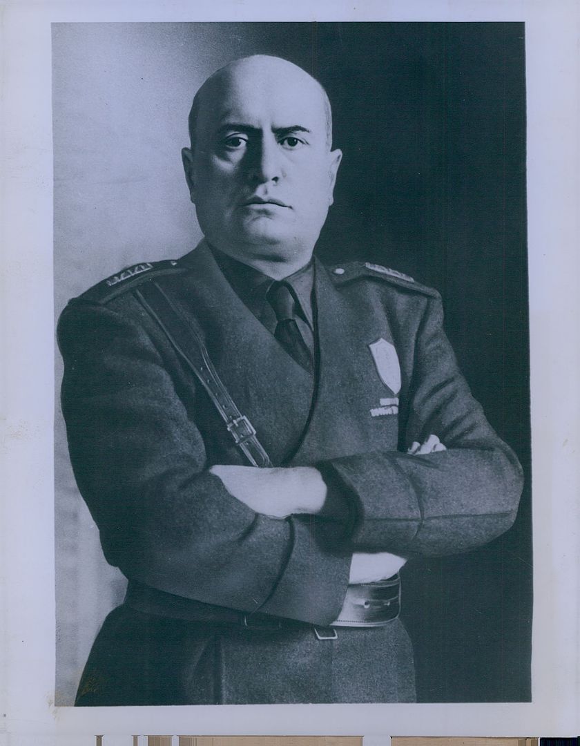 1936 Premier Benito Mussolini in Rome Press Photo | eBay