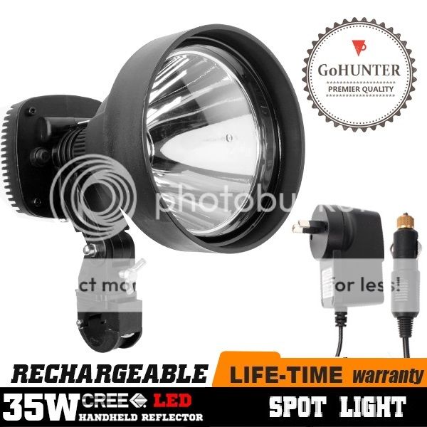 GoHUNTER GUN RIFFLE SCOPE MOUNTED HUNTING LED SPOTLIGHT RECHARGEABLE