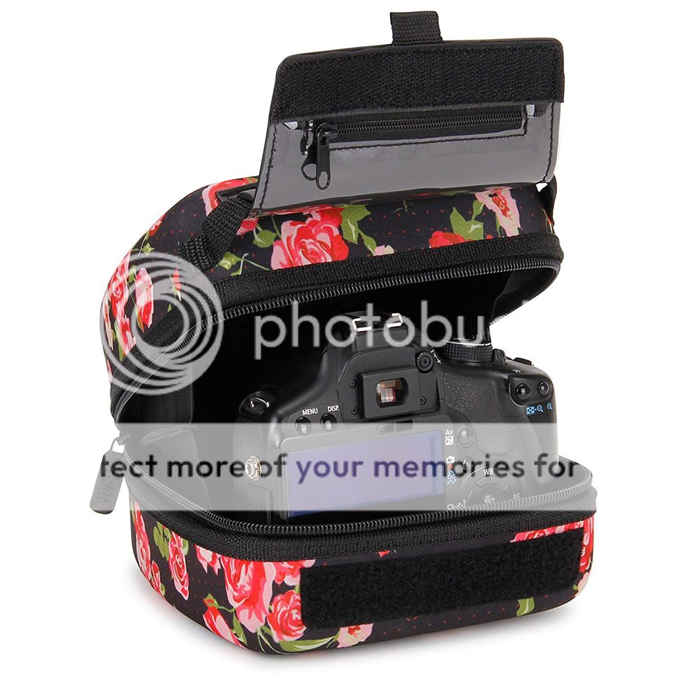 Protective DSLR Camera Case with camera in it
