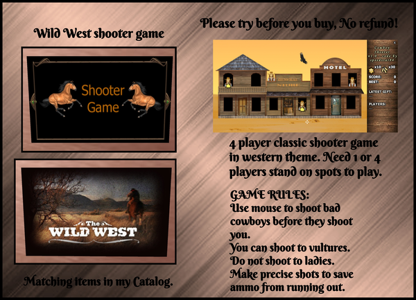 Wild West shooter game 600