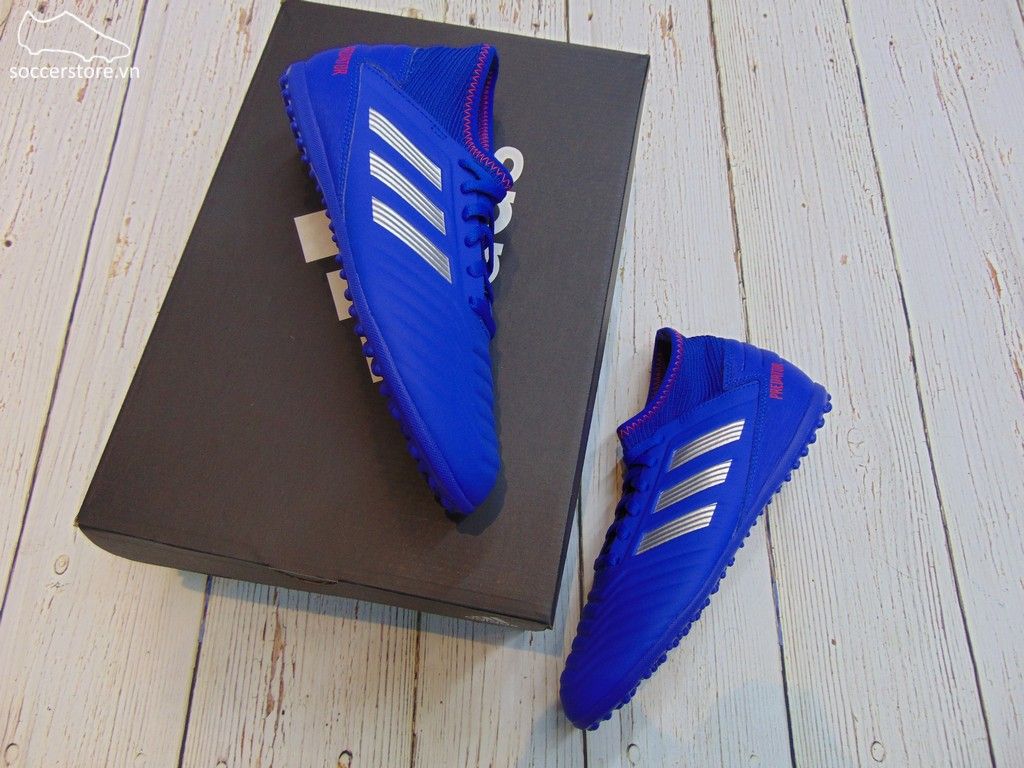Adidas Predator 19.3 Kids TF- Bold Blue/ Silver Metallic/ Active Red CM8546