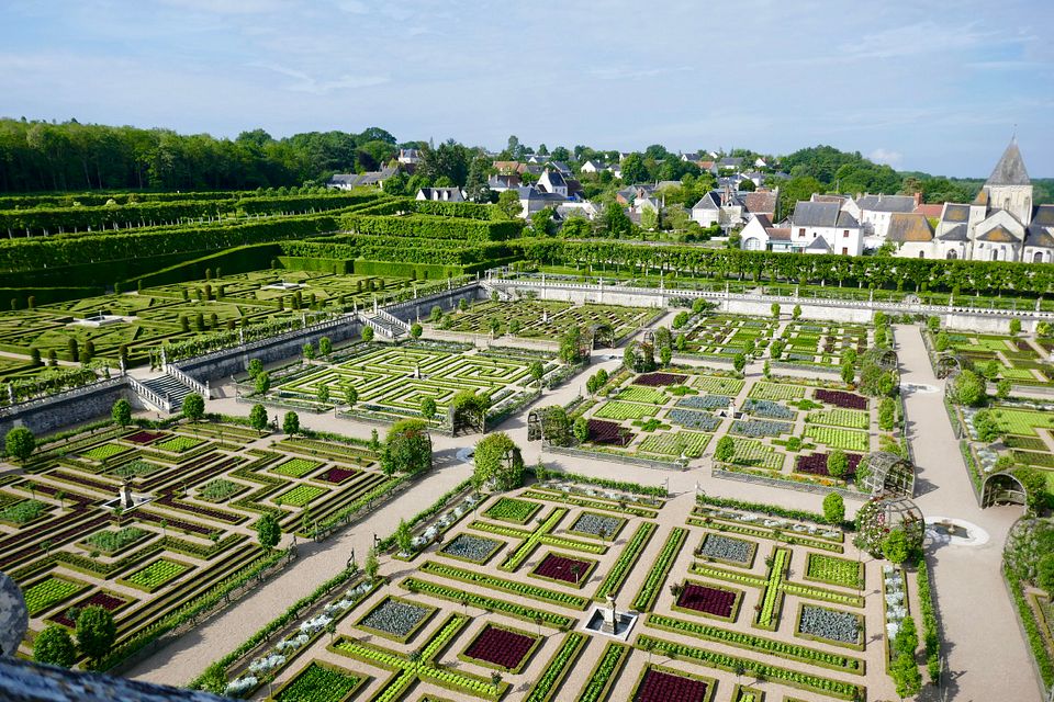 Gesamtsonnengarten vom Turm