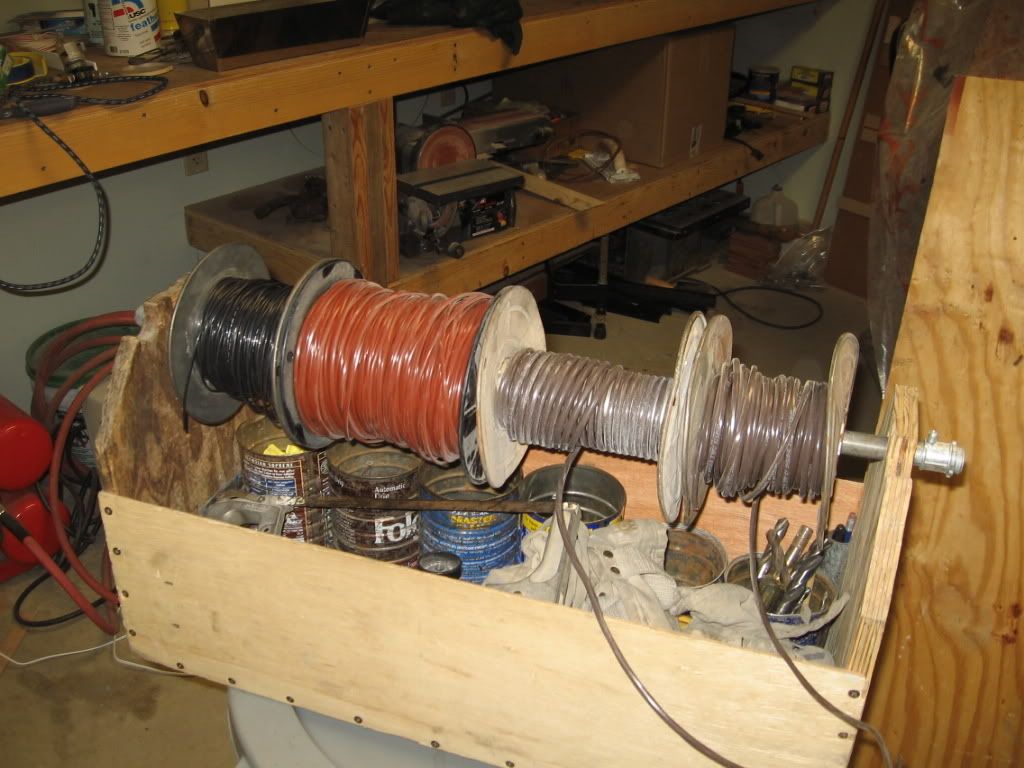 Avoiding the rat's nest -- How to straighten wires coming off a spool ...