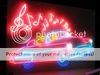 100 RED NEON CLASSIC CAR RED MUSIC NOTES TDMUSIC