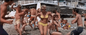 300 ANIMATED VIDEO GIF GUYS GIRLS DANCING ON THE BEACH TDMUSIC