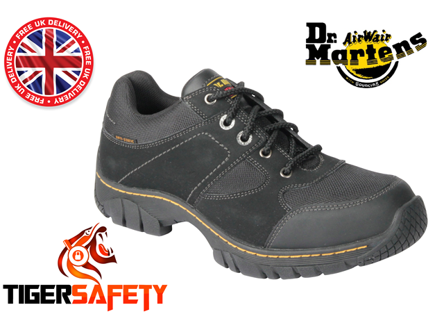 Dr Martens Doc Marten DM 6916 Gunaldo ST Black Steel Toe Cap Safety Shoes Trainers_zpsj592fxda