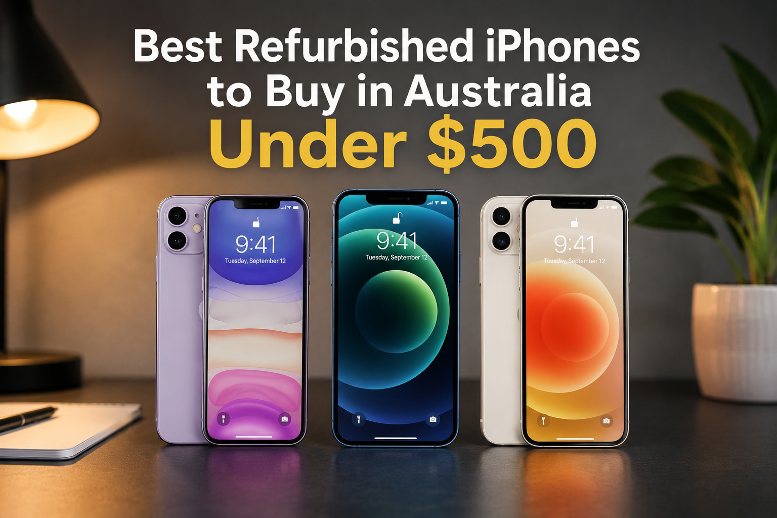 Best refurbished iPhones under $500 in Australia featuring the iPhone 11, iPhone 12 and iPhone 13 to help buyers compare value, features and performance.