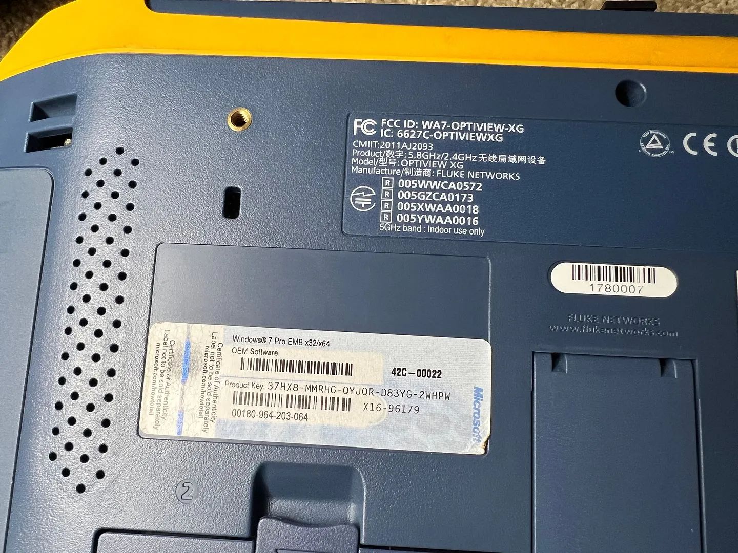 Fluke OptiView OPVXG-10G network analyzer