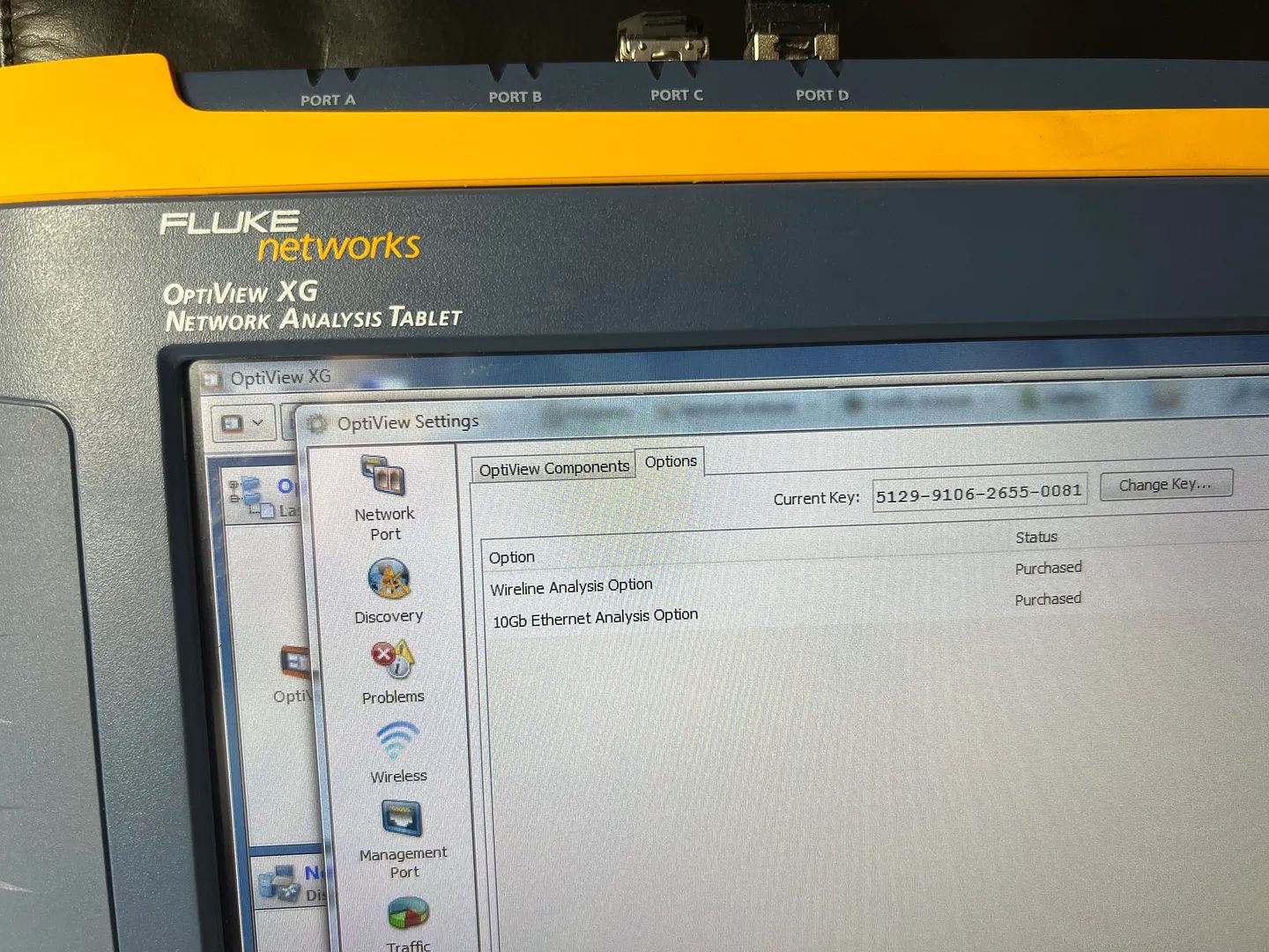Fluke OptiView OPVXG-10G network analyzer