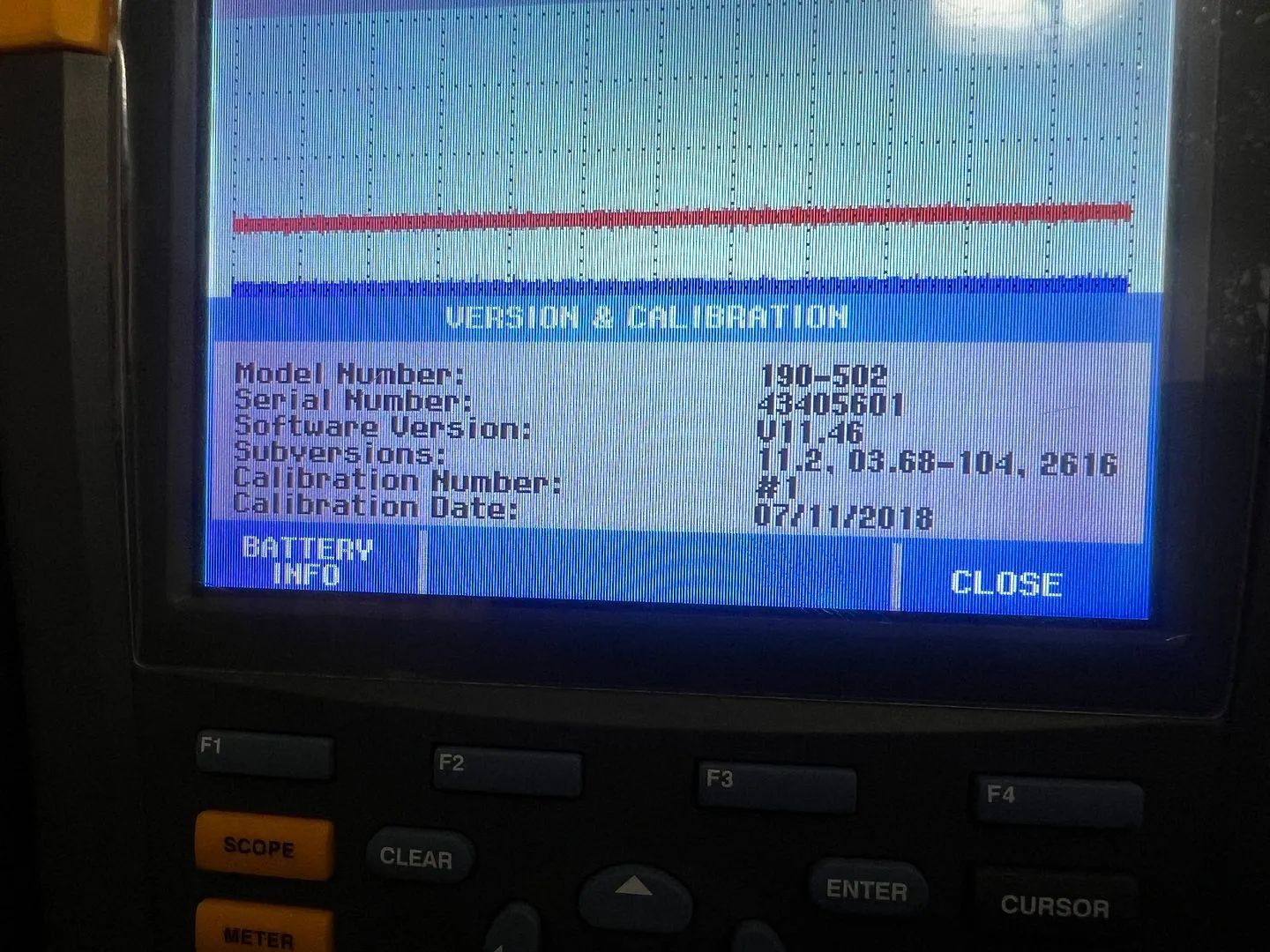 Fluke 190-502 Series II oscilloscope