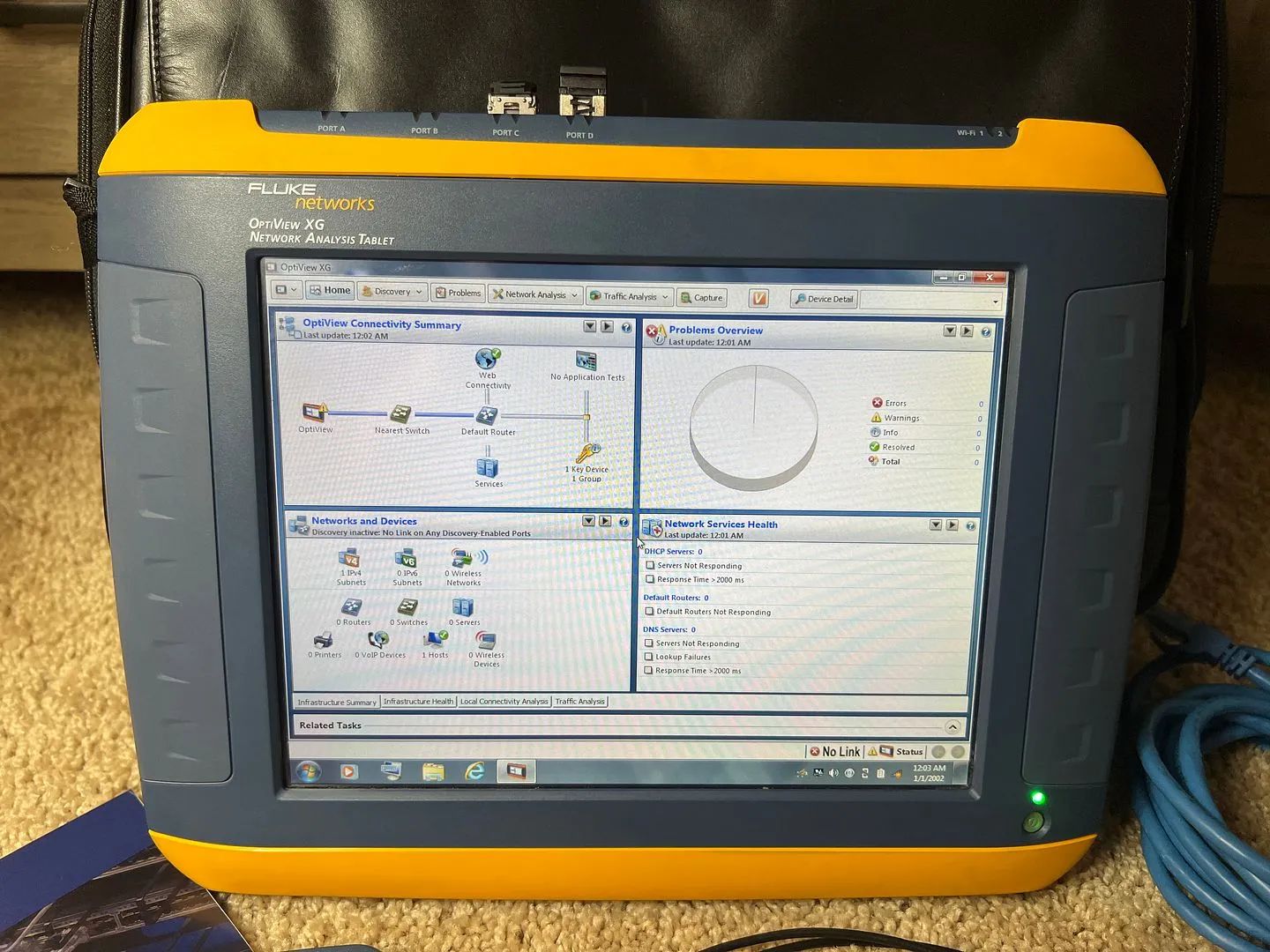 Fluke OptiView OPVXG-10G network analyzer