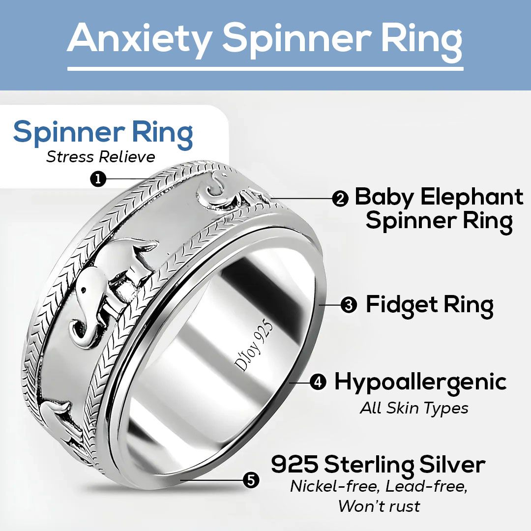 Boho Handmade 925 Sterling Silver Moon Star Spinner Band Ring Gift For Women - Picture 16 of 65