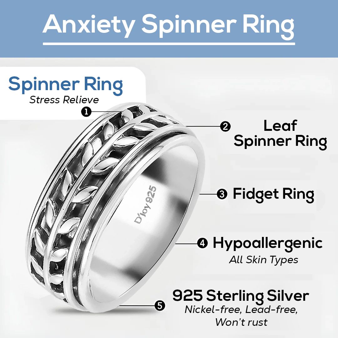 Boho Handmade 925 Sterling Silver Moon Star Spinner Band Ring Gift For Women - Picture 47 of 65