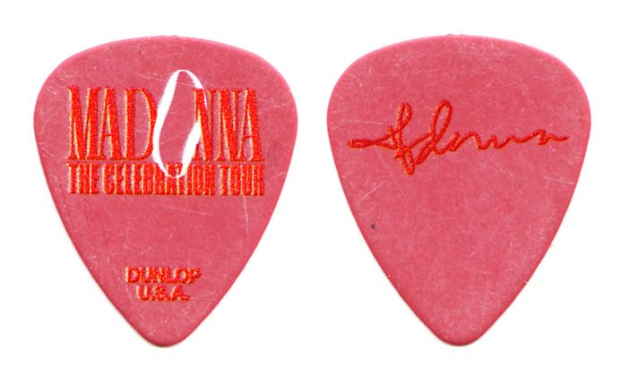 アメージングタイランド・グランドセール Madonna Signature Red Guitar Pick - 2024 Celebration Tour | eBay ミュージシャン