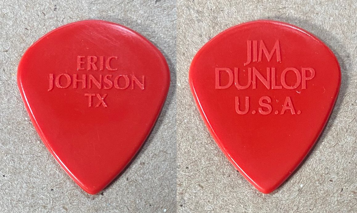 tom Jim Dunlop EJ-F1 Eric Johnson Eric Johnson Dunlop Jazz III Molded Red Guitar Pick - 2015 | eBay