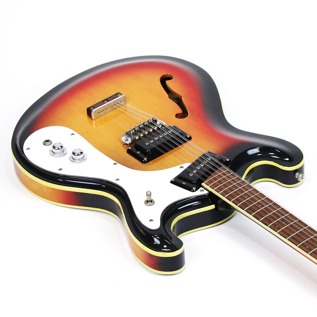 希少！1966年モズライト12絃PW 1966 Mosrite Combo MK XII Mark 12 String Vintage Semi Hollowbody