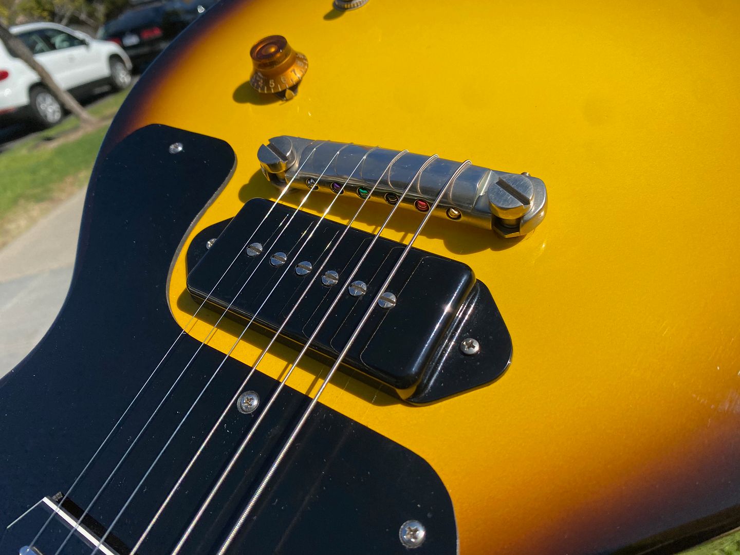 ギター Gibson Custom Shop '57Les Paul Junior Platinum Gibson Custom 1957 Les Paul Jr SC VOS Electric