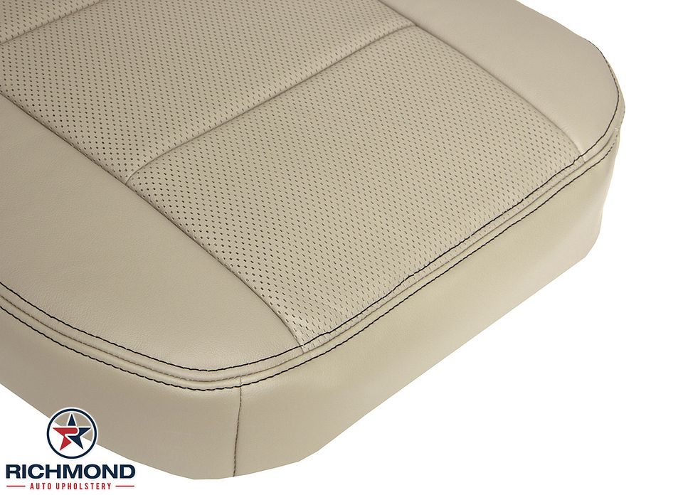 2008-2009-Ford-Taurus-Driver-Side-Bottom-Leather-Seat-Cover-Camel-Tan-Perf-10