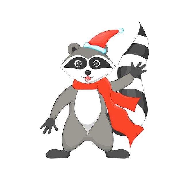 christmas-raccoon