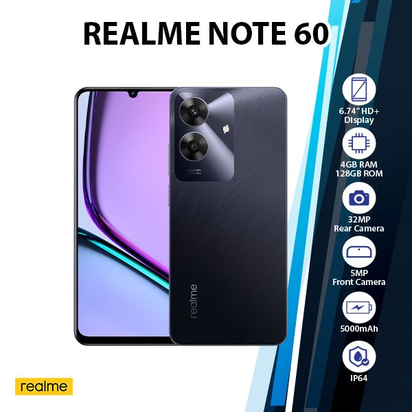 行列のできるレビュー商品、集めました。高評価アイテム Realme Note 60 Global Ver. Android Cell Phone (Black/4GB+ スマートフォン本体