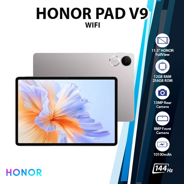 HONOR Pad V9 Wi-Fi Ver. Android PC Tablet (Grey/12GB+256GB/Octa