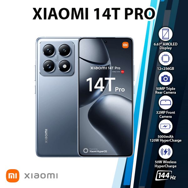 Xiaomi 14T Pro （12GB+256GB）+Smart Band 9 New) Xiaomi 14T 5G 12GB+256GB BLUE Dual SIM Unlocked Android