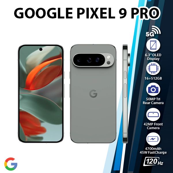 Google Pixel 9 Pro 5G Android Cell Phone (Hazel/16GB+512GB/eSIM