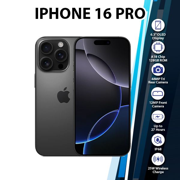 iPhone 16 Pro 128GB ブラック Verizon iPhone 16 Pro 128GB Black Titanium. Apple Intelligence