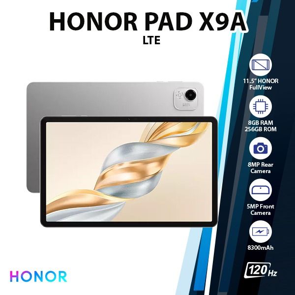 WiFi+4G) HONOR Pad X9a Android PC Tablet (8GB+256GB/LTE/Octa Core