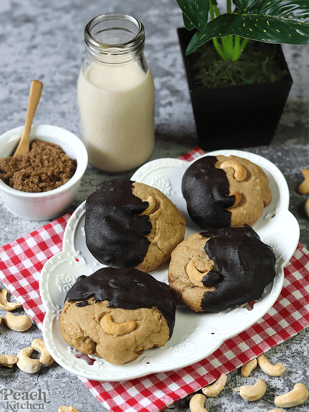 Chocolate Dipped "The Good Sugar" Cookie with Cashew
