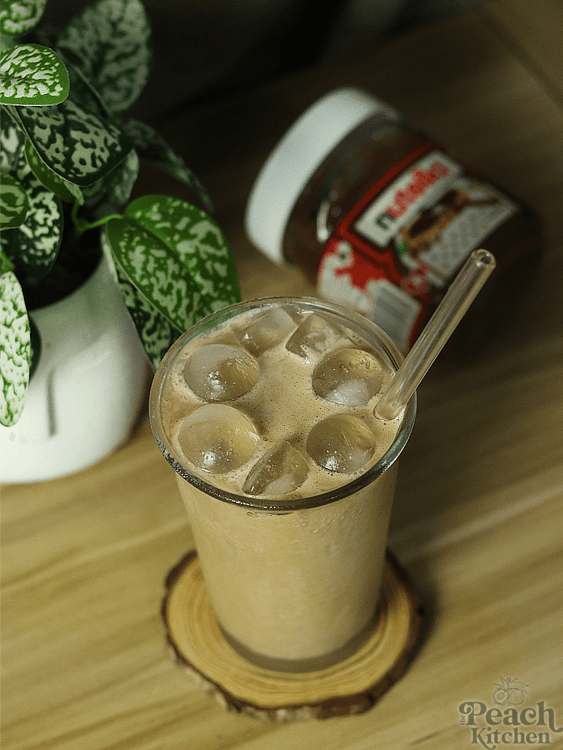 Iced Nutella Cream Latte