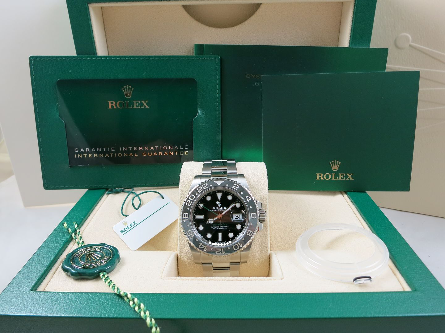ROLEX GMT MASTER II BRUCE WAYNE 126710GRNR OYSTER UNWORN PRICE TO SELL