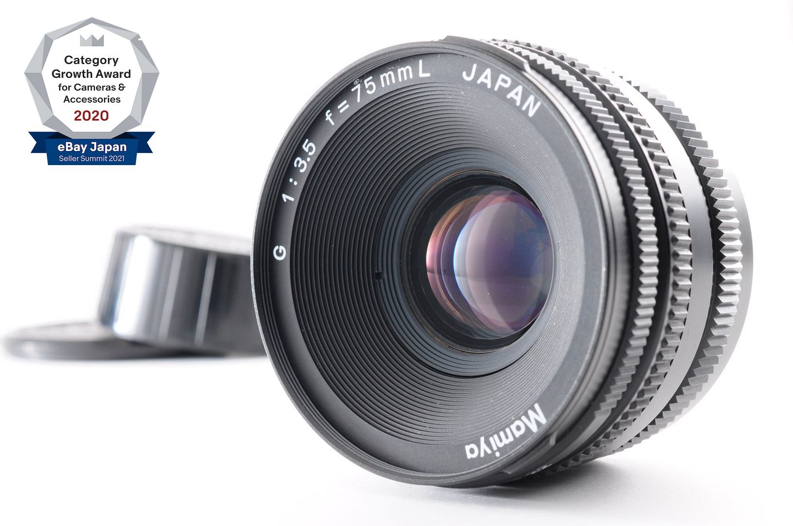 NEAR MINT** Mamiya G 75mm f/3.5 L MF Lens + Cap For New Mamiya 6