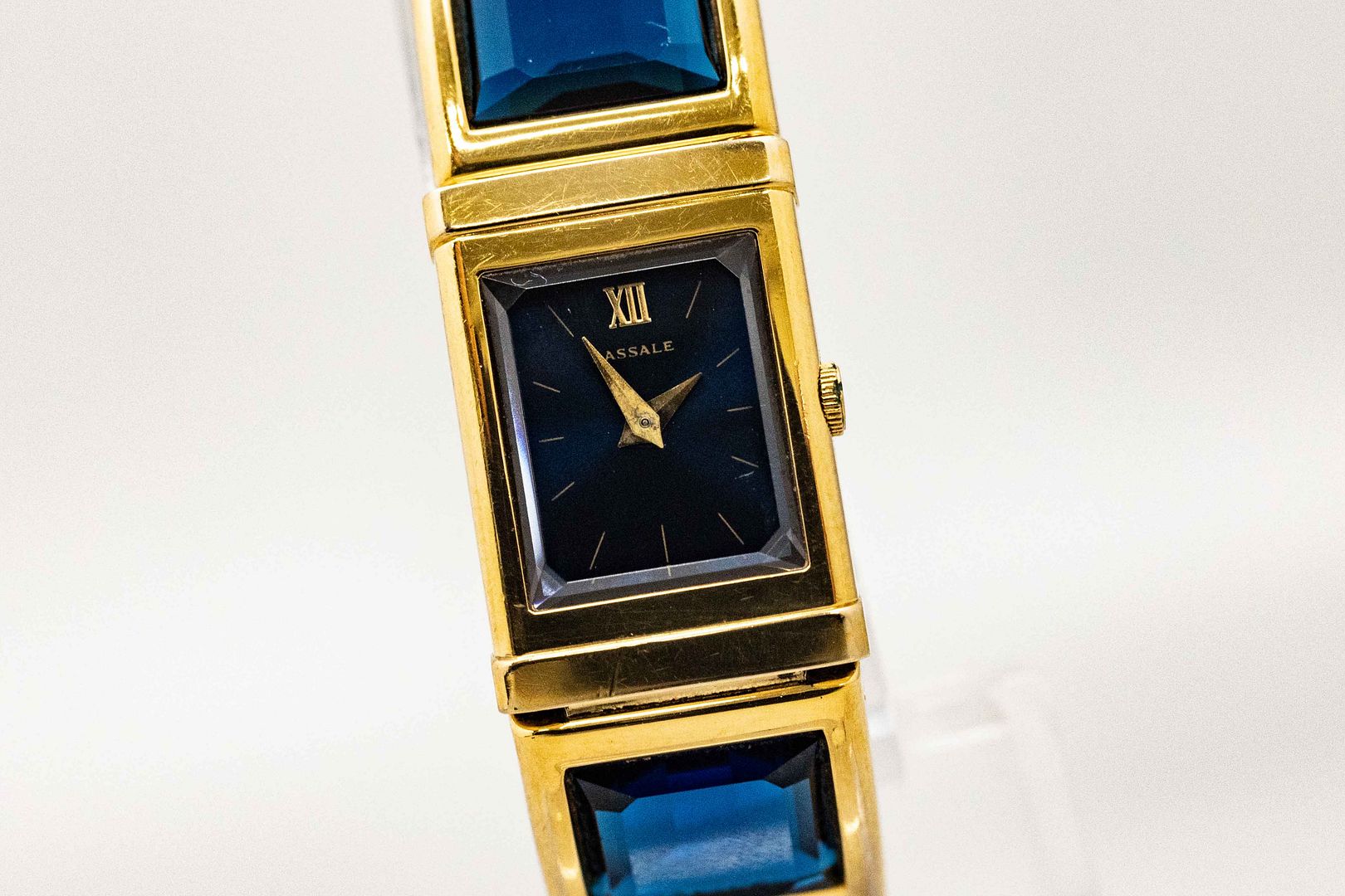 Exc+5* Vintage SEIKO LASSALE 1E50-525A Quartz Blue Dial