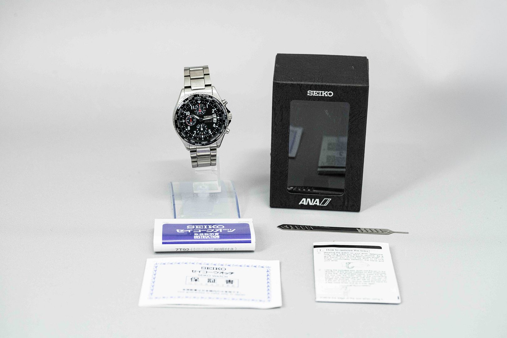 MINT w/Box Paper* SEIKO ANA SZER047 7T92-0VG0 Quartz